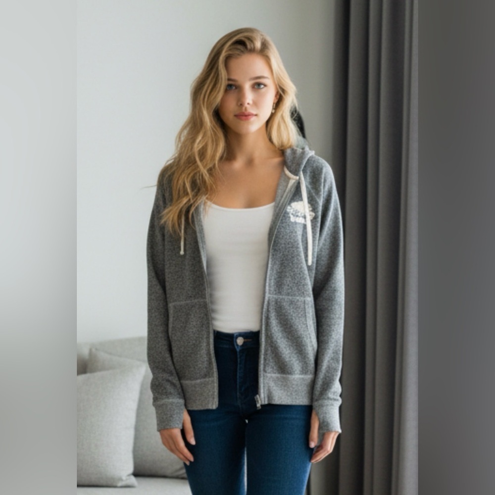 Roots Charcoal Women's Zip-Up Hoodie